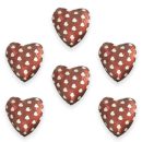 שוקולד חלב לב אדום לבבות לבן 1 ק