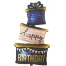 בלון הליום ענק - עוגת יומולדת כחולה