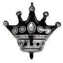 בלון הליום גדול כתר שחור