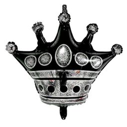 בלון הליום גדול כתר שחור