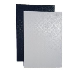 תחתית לעוגה דו צדדית לבן כסף