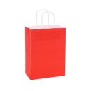 שקית נייר אדומה עם ידית - קטן