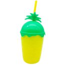 כוס עם קשית - אננס דקל