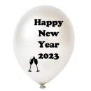 מדבקות לבלונים בעיצוב אישי - HNY בינוני