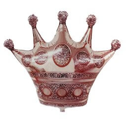 בלון הליום גדול כתר רוז גולד