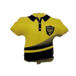 בלון הליום ענק כדורגל צהוב שחור