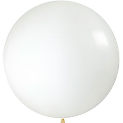 בלון לטקס ענק לבן 90 ס