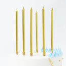 נרות ארוכים - זהב