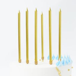 נרות ארוכים - זהב