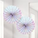 מניפות נייר לתלייה ססגוני - 30 ס