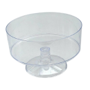 גביע שקוף לממתקים - עם רגל