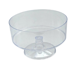 גביע שקוף לממתקים - עם רגל