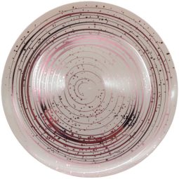 צלחות מטאור ורוד - גדול