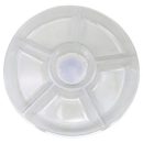 מגש עגול מחולק – שקוף 35 ס