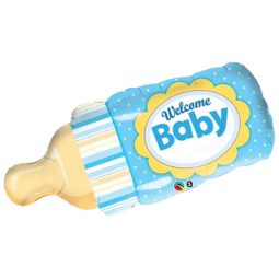 בלון הליום ענק בקבוק - תכלת