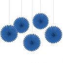 מניפות נייר לתלייה תכלת