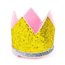 כתר גילטר נסיכות לילדים - זהב ורוד