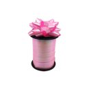 סרט קישוט + פרחים - ורוד