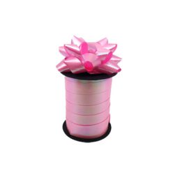 סרט קישוט + פרחים - ורוד