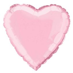 בלון הליום לב ורוד פסטל