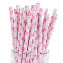 קשיות נייר עיגולים - ורוד קלאסי