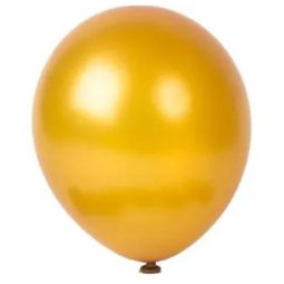 בלוני לטקס מטאלי זהב 100 יח'