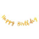 שרשרת אותיות happy birthday זהב