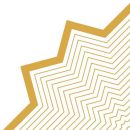 מפיות עגולות פסים זהב