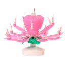 נר זיקוק נפתח מסתובב ורוד