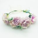 זר פרחים לראש - לילך