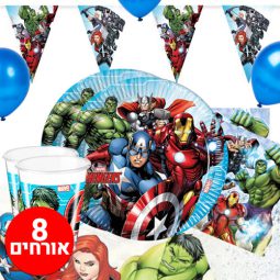 חבילת יום הולדת הנוקמים 8 מוזמנים