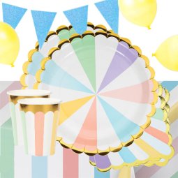 חבילת יום הולדת מסיבת פסטל