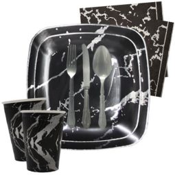 חבילת קיסר שחור כסף 10 מוזמנים