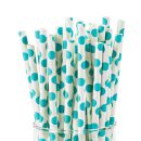 קשיות נייר עיגולים - כחול ברמודה