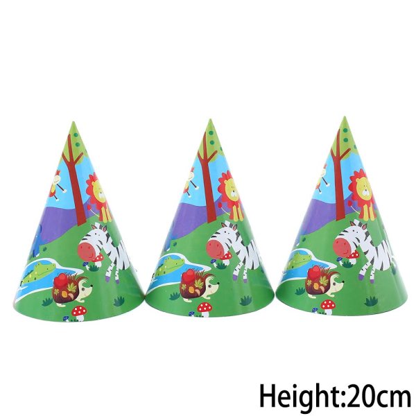 כובעי מסיבה חיות הג'ונגל