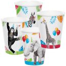 כוסות נייר חם/קר מסיבת חיות