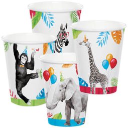 כוסות נייר חם/קר מסיבת חיות