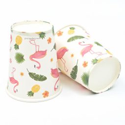 כוסות נייר חם/קר פלמינגו פסים