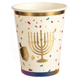 כוסות נייר חם/קר חנוכה שמח