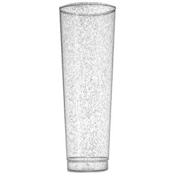 כוסות לונג קריסטל כסף מנצנץ