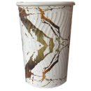 כוסות נייר חםקר קיסר לבן זהב