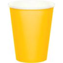 כוסות נייר חם/קר צהוב 10 יח'
