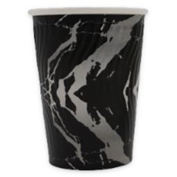 כוסות נייר חםקר קיסר שחור כסף