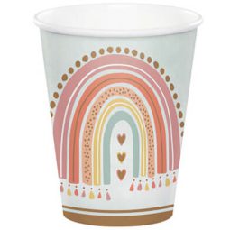 כוסות נייר חם/קר קשת בענן