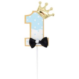 טופר גיל שנה כחול - כתר זהב