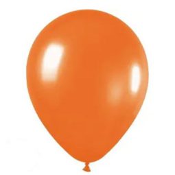 בלוני לטקס מטאלי כתום 100 יח'