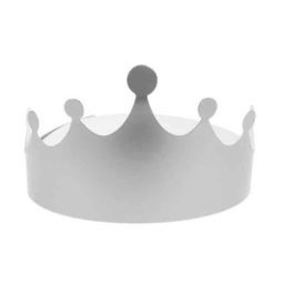 כתרי כסף מקרטון 6 יח