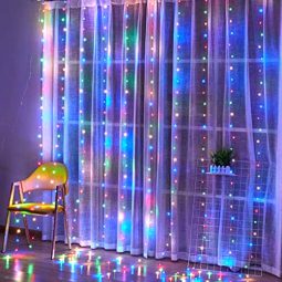 וילון לדים אור צבעוני 2/2 מטר