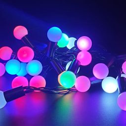 שרשרת LED עיגולים צבעוניים