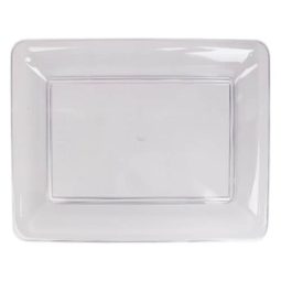 מגש מלבני בינוני - שקוף